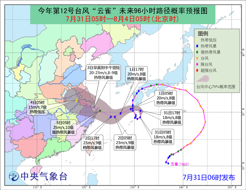 最新实时台风路径分析与预测